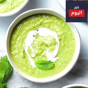 شوربة البازلاء بالنعناع - Pea & mint soup