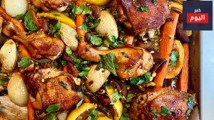 طبق الدجاج المغربي - Moroccan-style chicken