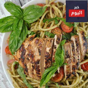 الدجاج المشوي بالمعكرونة