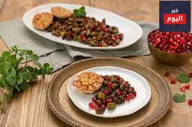 البامية المقلية مع الرمان