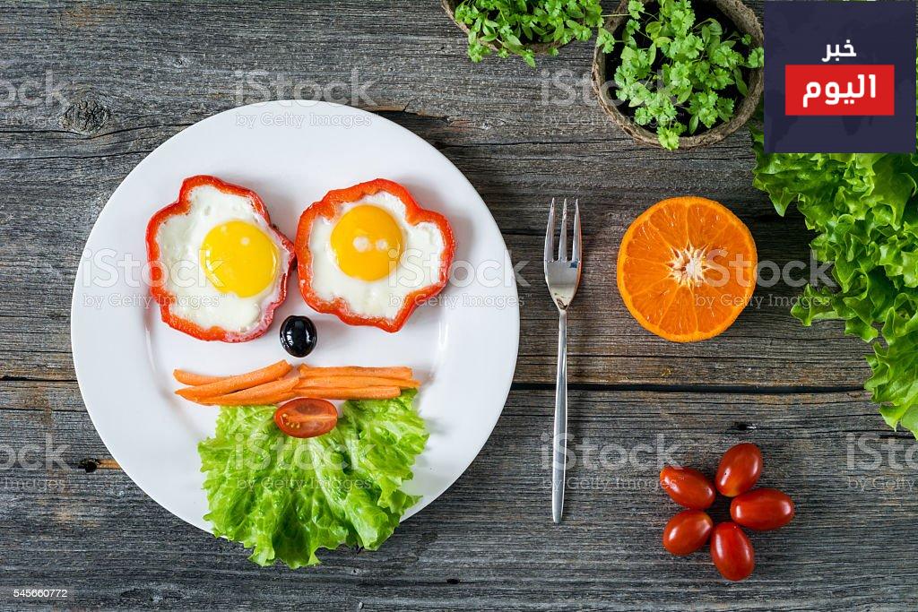 بيض بالخضروات للأطفال