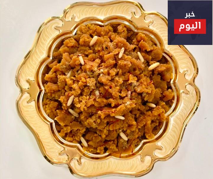 طريقة عمل الخبيص بالفستق