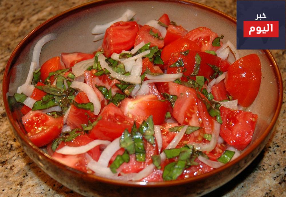 طريقة عمل سلطه الطماطم