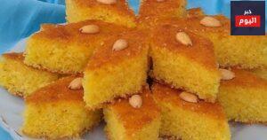 طريقة عمل البسبوسة المغربية بالصور
