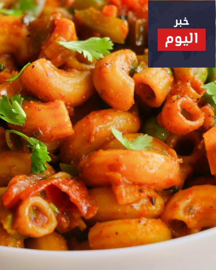 طريقة عمل معكرونة بالصلصة