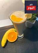 طريقة عمل سموثي البرتقال مع الموز والزبادي