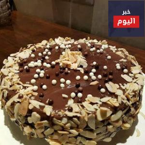 طريقة عمل كعكة الشوكولا باللوز والموز