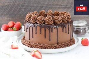 عمل تورتة الشوكلاطة بطريقة بسيطة
