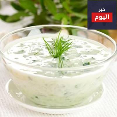 سلطة رمضان الخيار باللبن