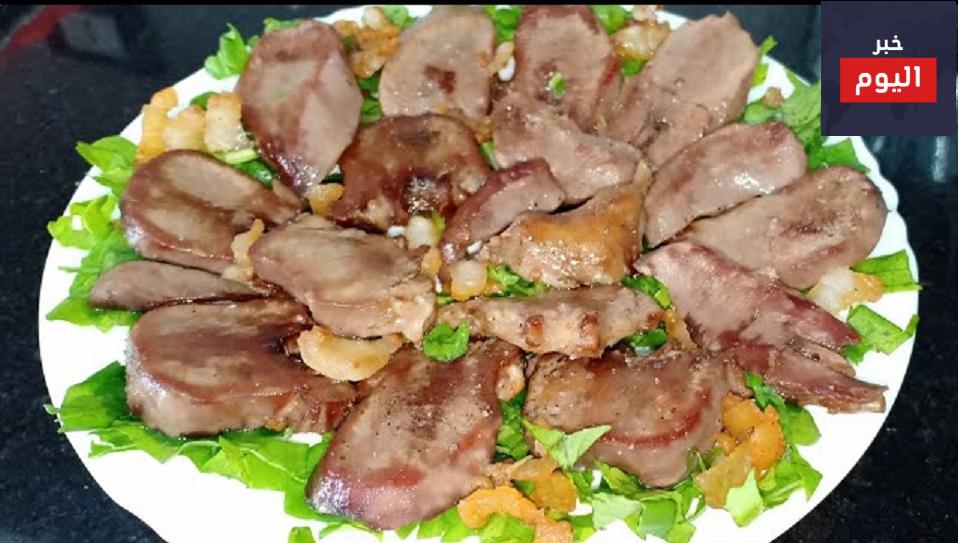 طريقة عمل لحم لسان محمر
