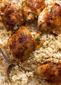 طريقة عمل صينية الأرز بالدجاج