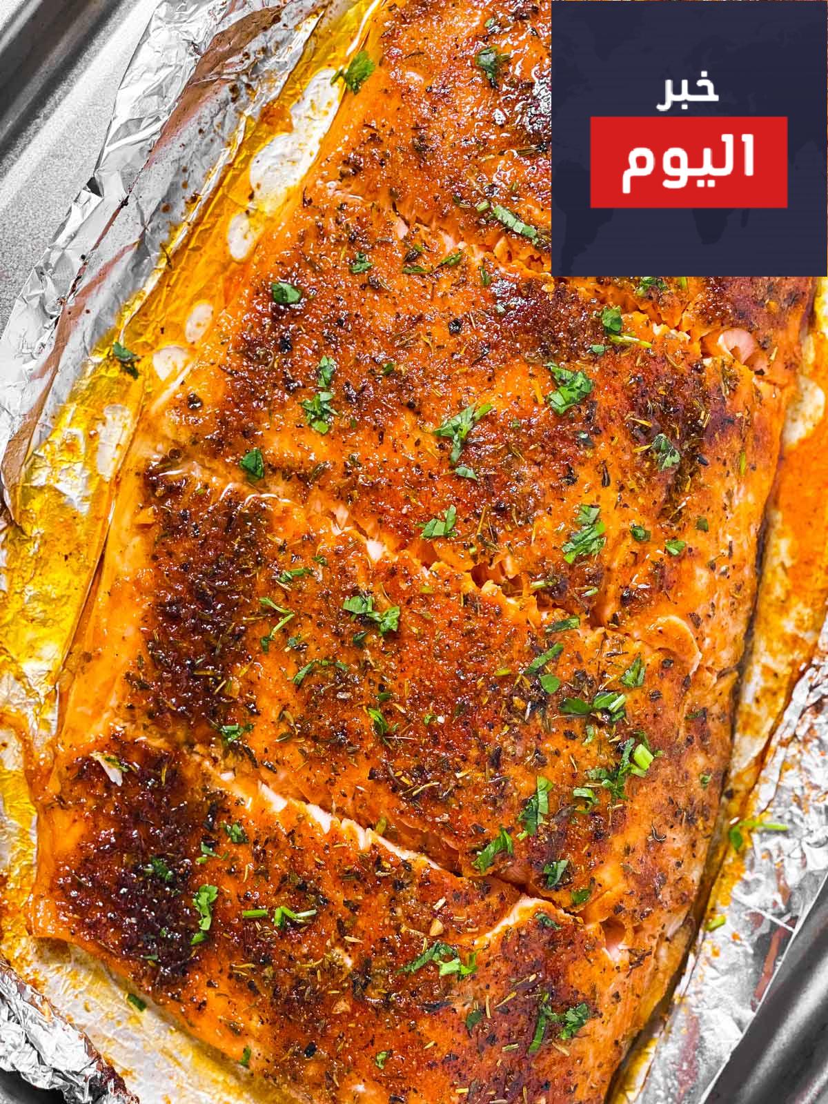 طريقة عمل فيليه السلمون بالفرن