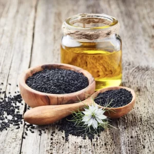 زيت حبة البركة أو الزيت الأسود للقضاء على ديدان البطن