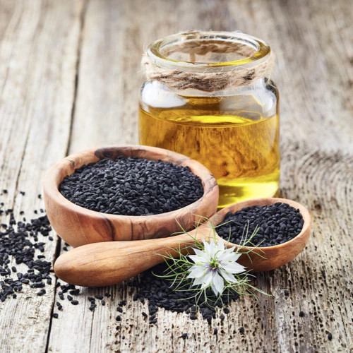 زيت حبة البركة أو الزيت الأسود للقضاء على ديدان البطن
