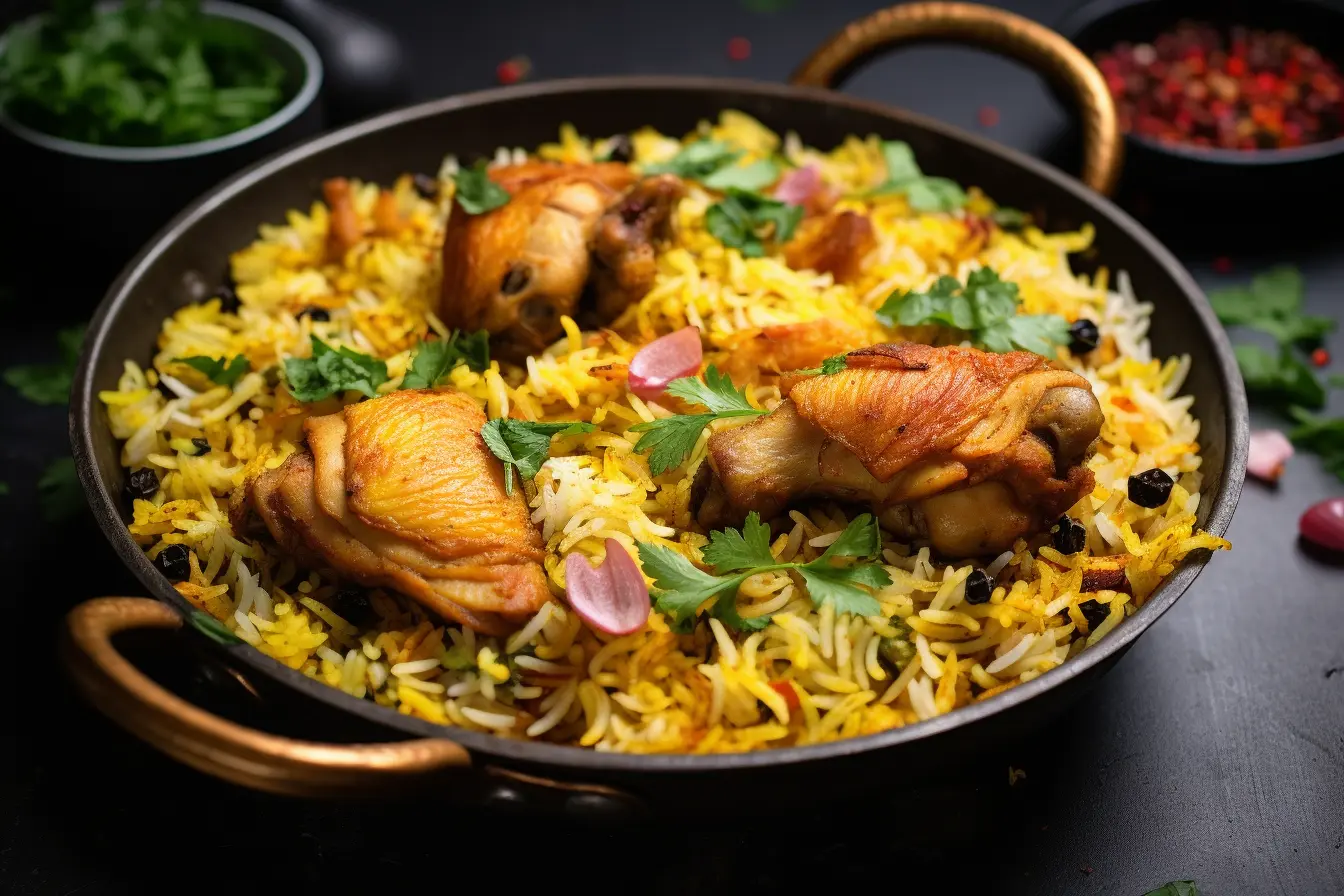 طريقة برياني دجاج سهلة
