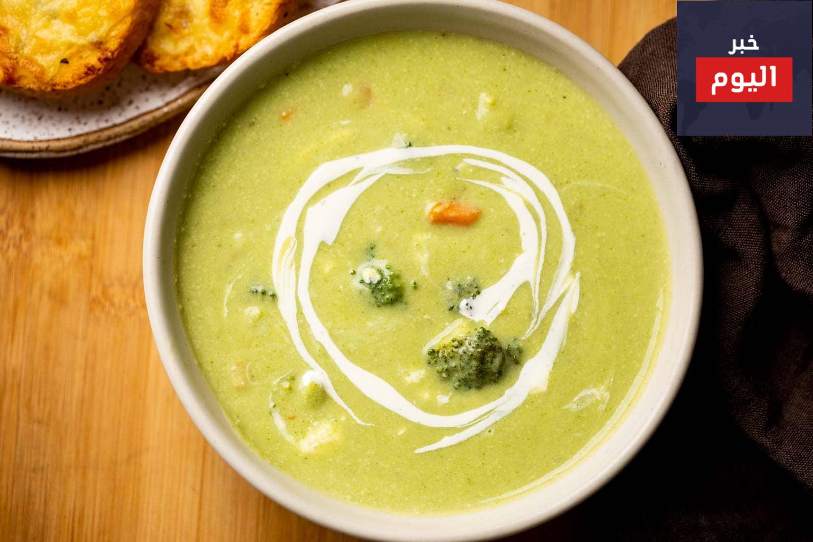 طريقة عمل شوربة البروكلي