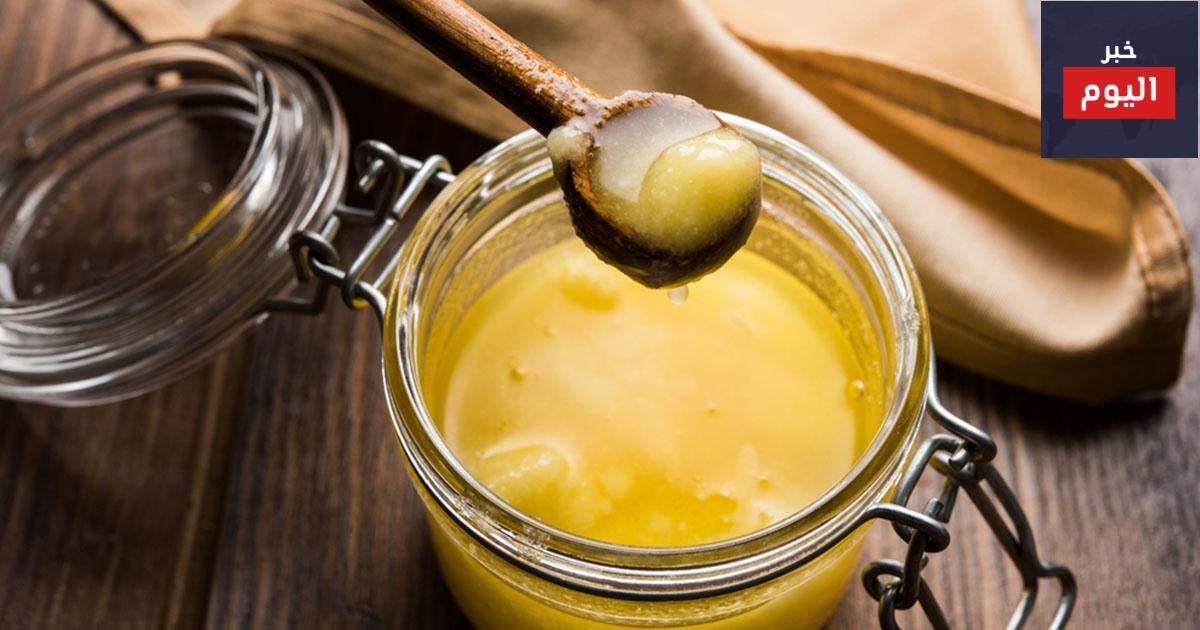 طريقة عمل السمن بالزبدة والدقيق