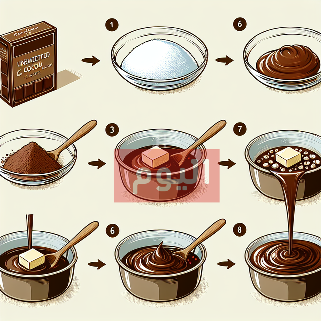 طريقة صوص الشوكولاتة