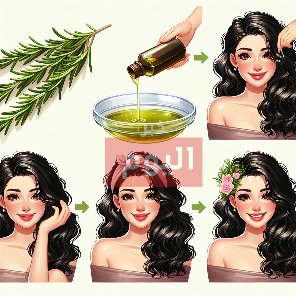 طريقة زيت إكليل الجبل للشعر
