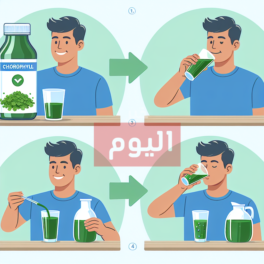 طريقة شرب الكلوروفيل